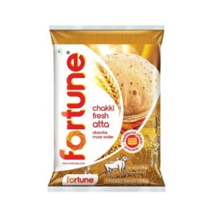 Fortune Chakki Fresh Atta, 5 kg, 100% Atta 0% Maida